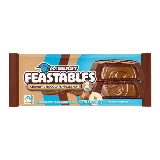 Mr Beast Feastables Hazelnut Cups | 24 x 2 x 20gr