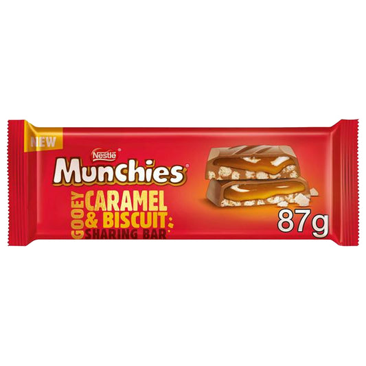 Nestle Munchies Gooey Caramel & Biscuit Sharing Bar | 16 x 87g