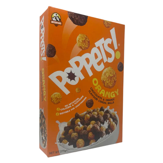 Inventure Poppets Orange & Cocoa Balls Cereal | 14 x 275g
