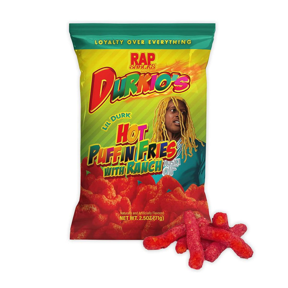 Rap Snacks Lil Durk Hot Puffin Fries with Ranch | 24 x 71g – Candybrands