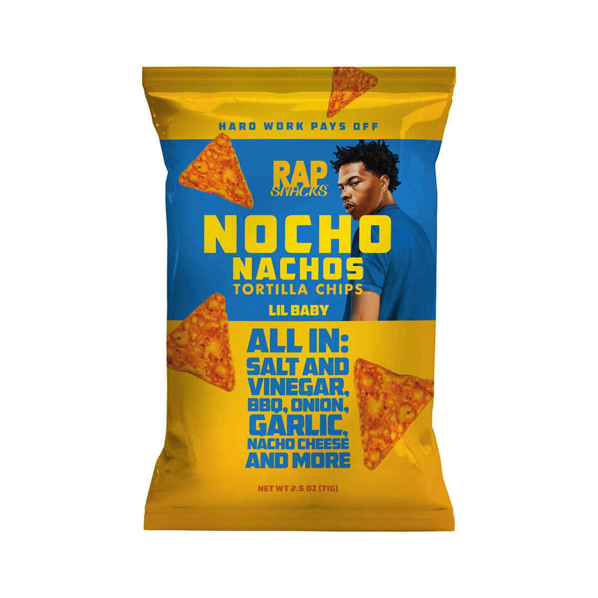 Rap Snacks Nocho Nachos Lil Baby Tortilla Chips | 24 x 71g