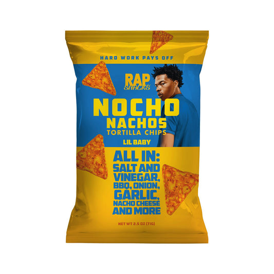 Rap Snacks Nocho Nachos Lil Baby Tortilla Chips | 24 x 71g