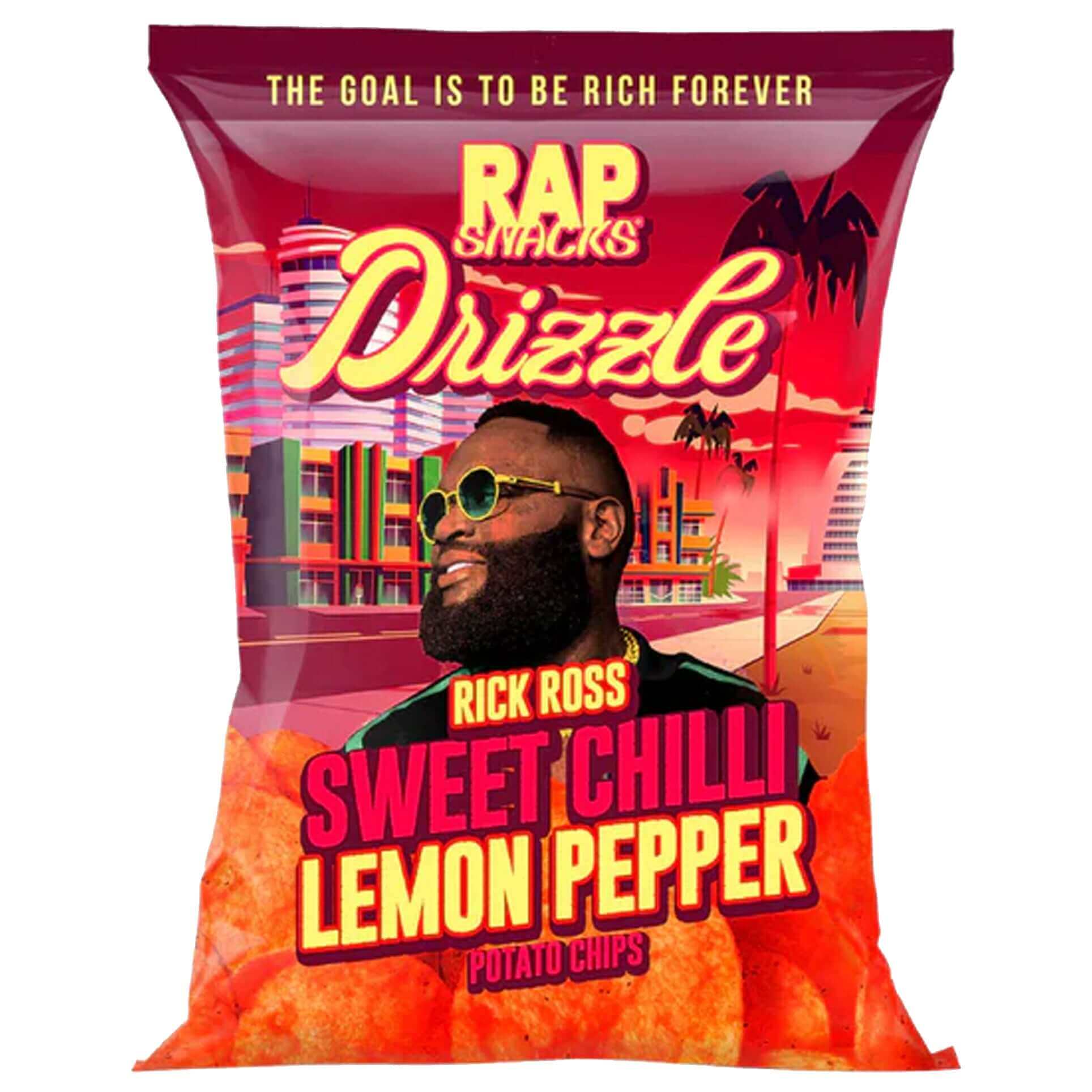 Rock Ross Rapper Rap Snacks Rick Ross Sweet Chili Lemon Pepper Chips | 12 x 71g ...