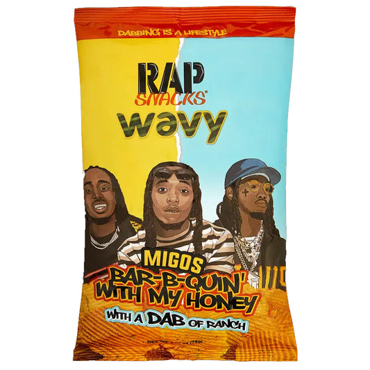 Rap Snacks Migos Bar-B-Quin' With My Honey with a Dab of Ranch | 24 x 71g