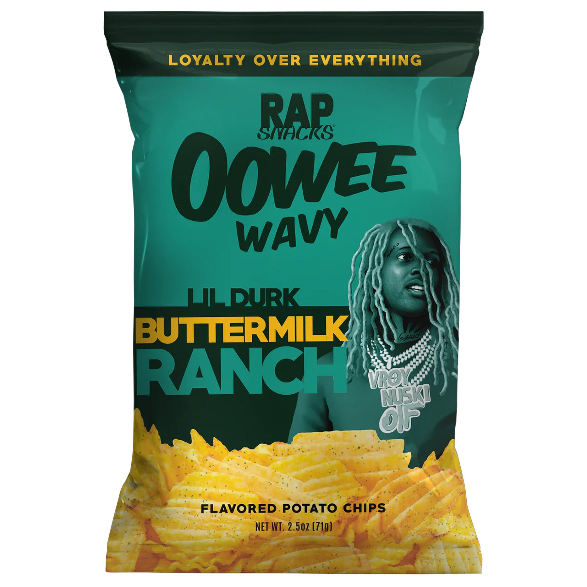 Rap Snacks Lil Durk Buttermilk Ranch Oowee Wavy | 24 x 71g – Candybrands