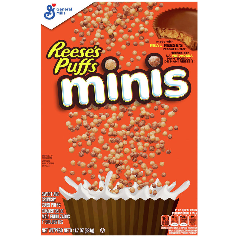 Reeses Mini Puffs Cereals | 12 x 331g