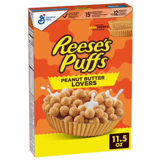 Reeses Puffs Peanut Butter Lovers Cereal | 12 x 326g