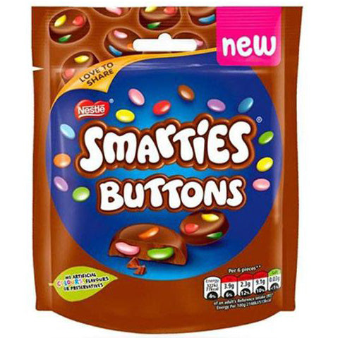 Smarties Buttons Chocolate Bag | 11 x 90g