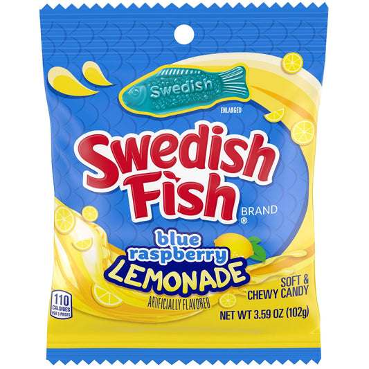 Swedish Fish Blue Raspberry Lemonade | 12 x 102g