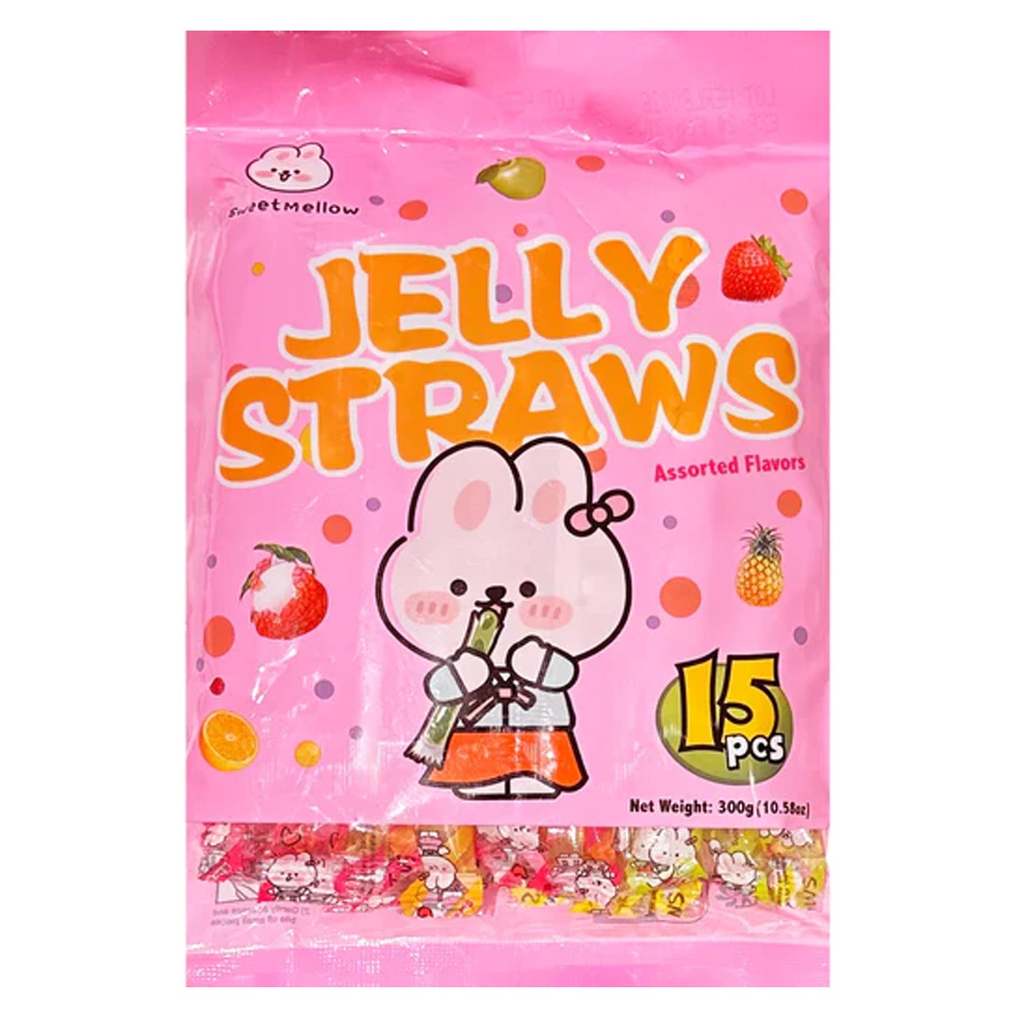SweetMellow Jelly Straws Assorted Flavours | 30 x 300g