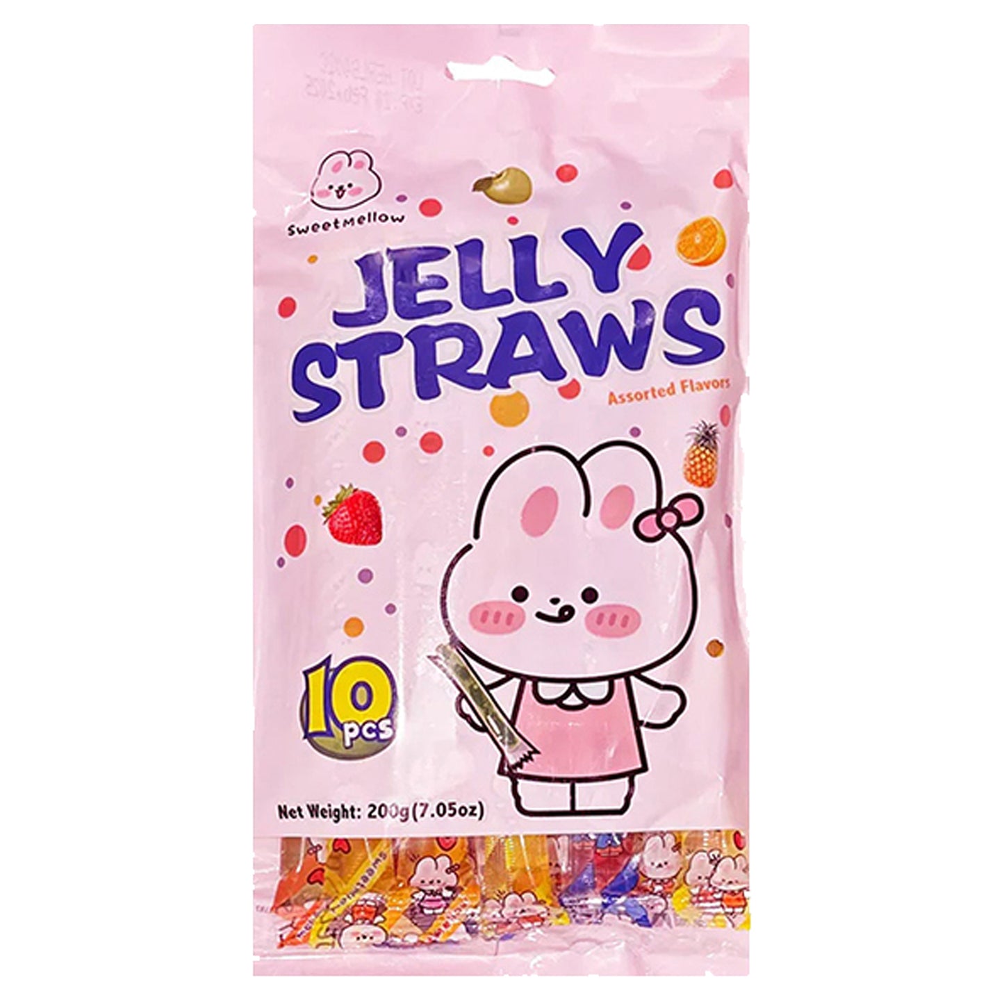 SweetMellow Jelly Straws Assorted Flavours | 30 x 200g