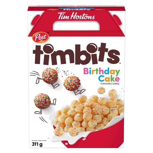 Tim Horton Timbits Birthday Cake Cereals | 10 x 311g