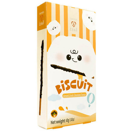 Tokimeki Biscuit Stick Almond Crush Chocolate | 40 x 40g