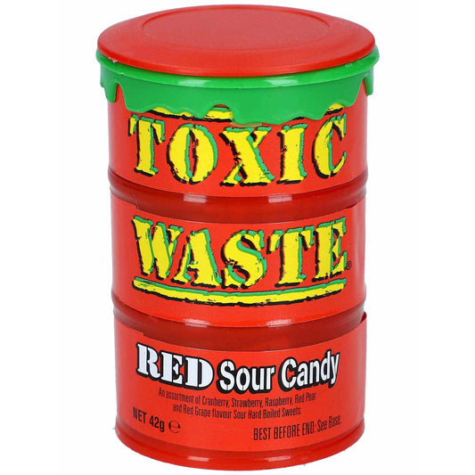 Toxic Waste Red Sour Candy | 12 x 42g