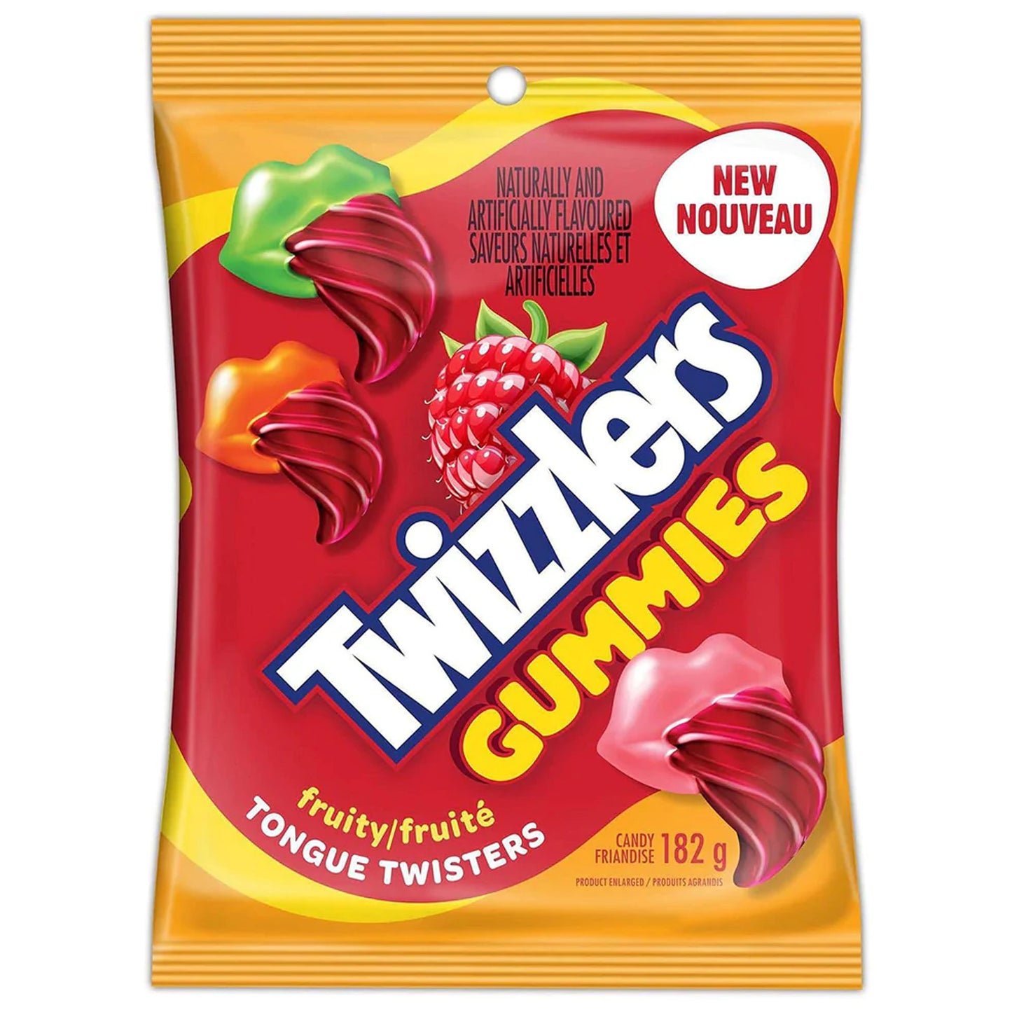 Twizzlers Gummies Rasberry Tongue Twisters | 10 x 182g