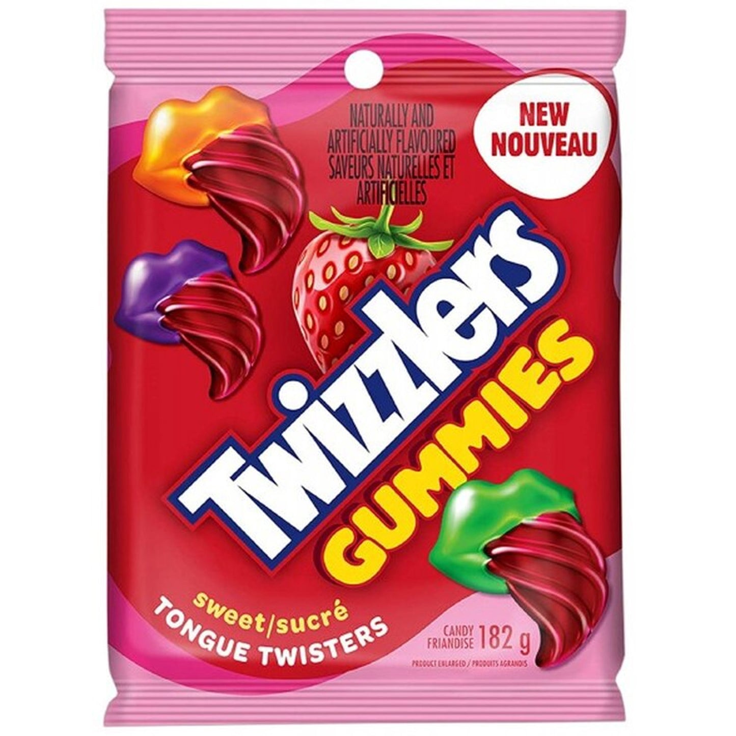 Twizzlers Gummies Strawberry Tonuge Twisters | 10 x 182g