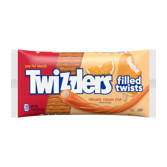 Twizzlers Orange Cream Pop Filled Twists | 12 x 311g