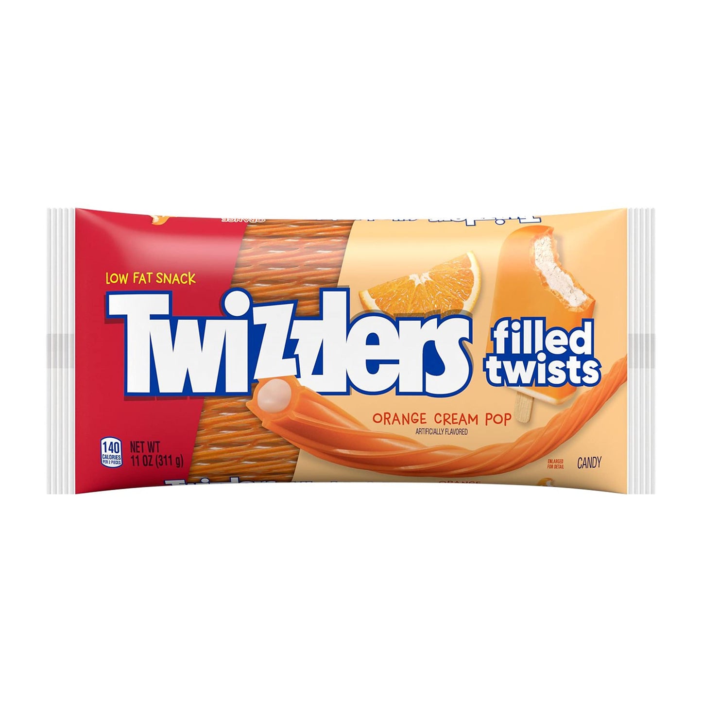 Twizzlers Orange Cream Pop Filled Twists | 12 x 311g