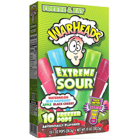 Warheads Extreme Sour 10 Freezer Pops Wassereis | 12 x 283,5g