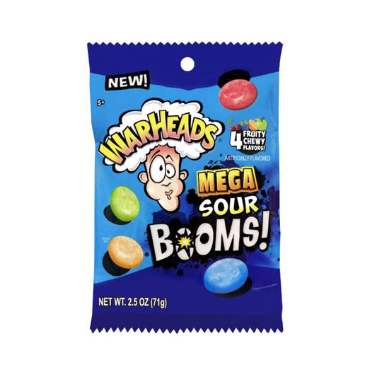 Warheads Sour Boom Fruit Chews | 12 x 71g