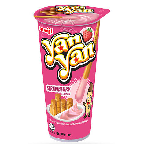 Yan Yan Strawberry Flavour | 10 x 50g – Candybrands