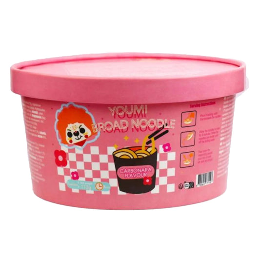 Youmi Instant Broad Noodles Creamy Carbo | 18 x 112g