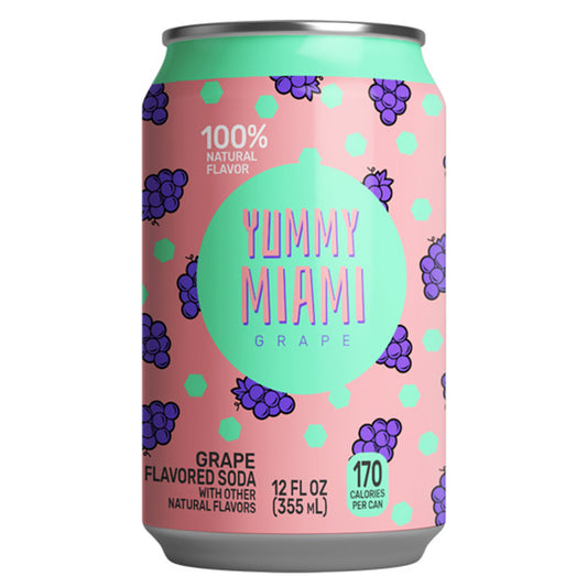 Yummy Miami Soda Grape | 24 x 355ml