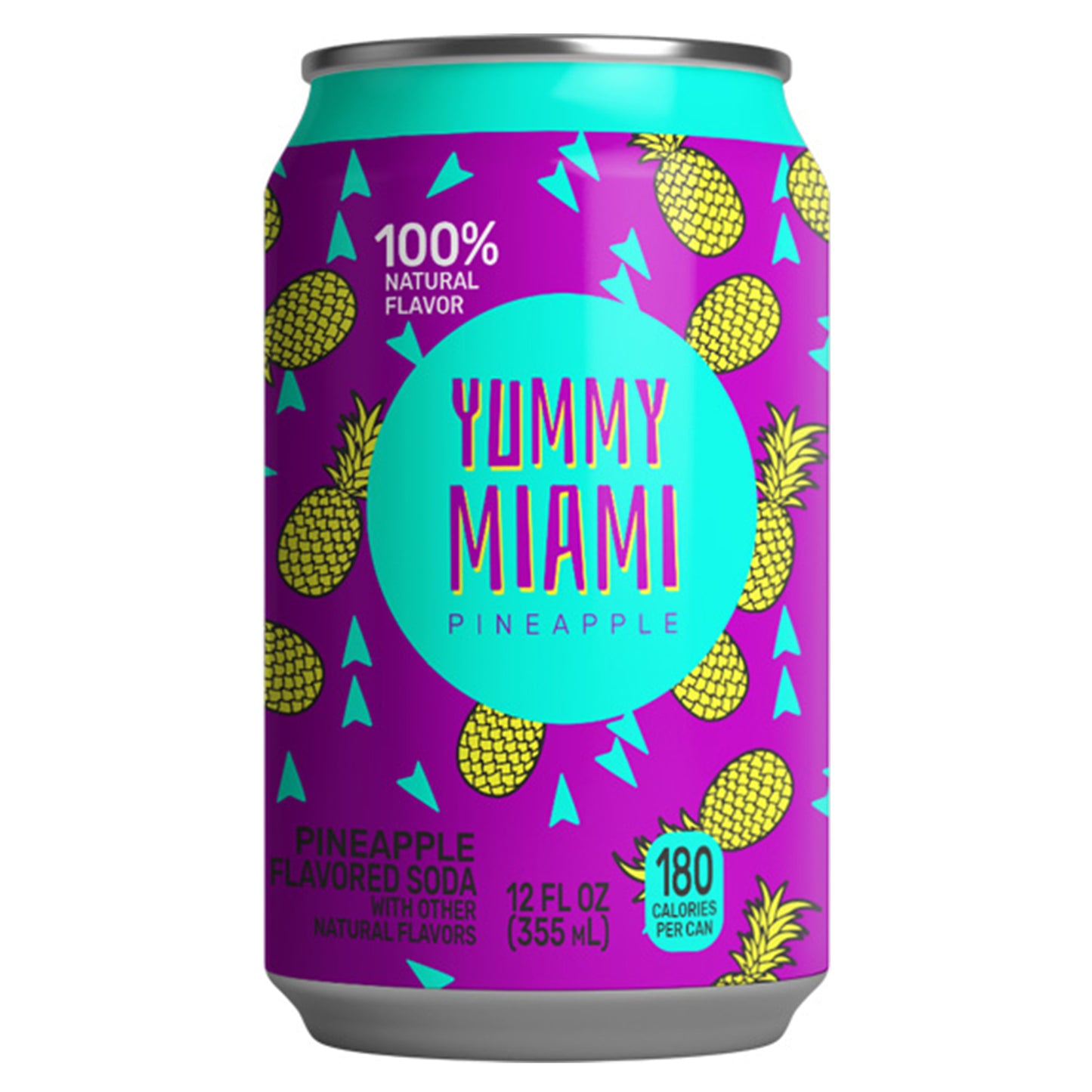 Yummy Miami Soda Pineapple | 24 x 355ml