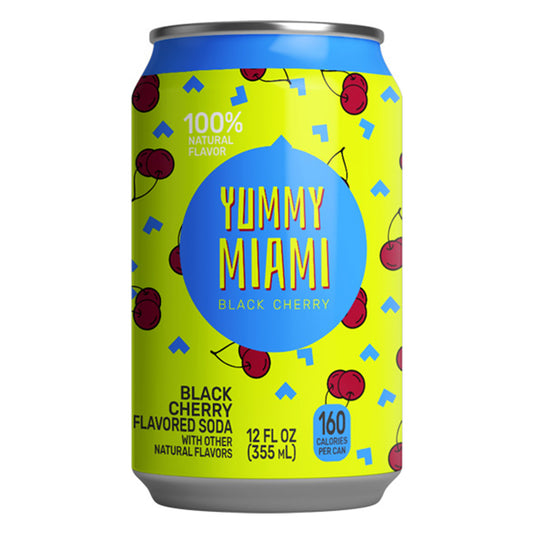 Yummy Miami Soda Black Cherry | 24 x 355ml