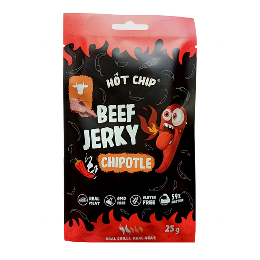 SNACK HOT CHIP 25 GR JERKY CHILLI CHIPOTLE | 20 x 25g