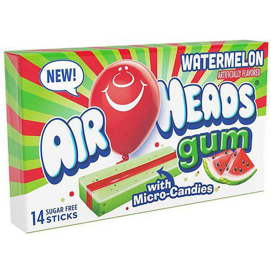 Airheads Gum Watermelon | 12 x 33g