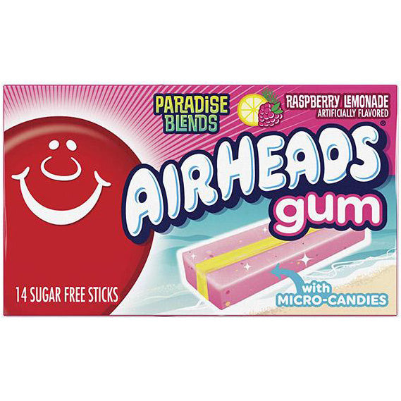 Airheads Gum Raspberry Lemonade | 12 x 33g