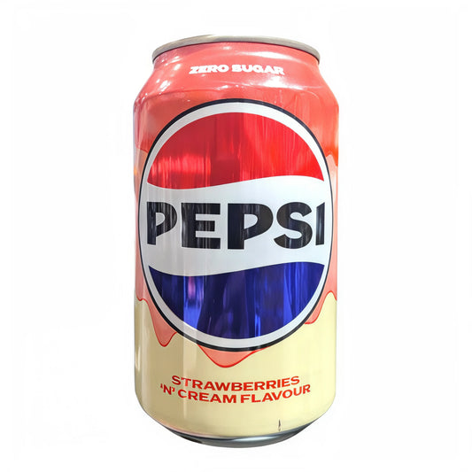 BEVER PEPSI 330 ML STRAWBERRY & CREAM | 24 x 330ml