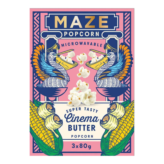SNACK MAZE 240 GR POPCORN CINEMA BUTTER | 16 x 240g