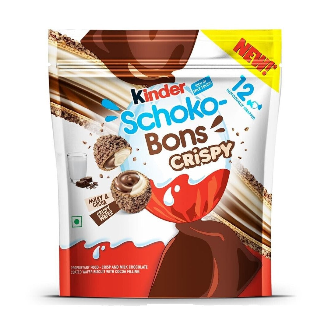 CANDY KINDER 12 x 67 GR SCHOKO BONS CRISPY