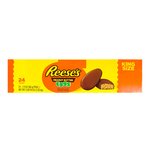 CANDY REESES 24 x 68 GR PEANUT BUTTER MILK EGGS