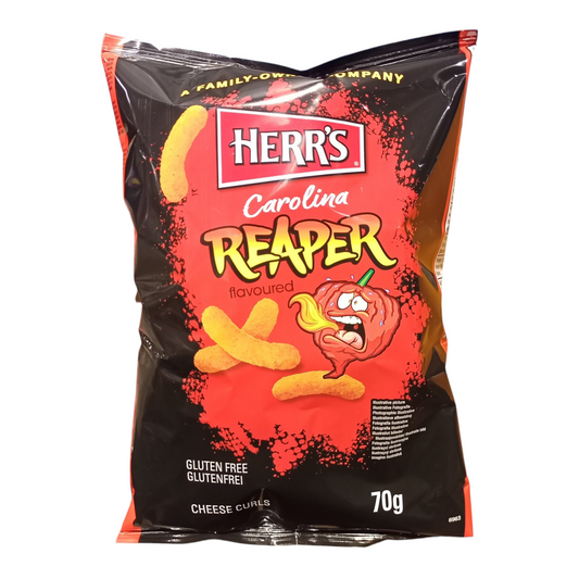 SNACK HERRS 70 GR CAROLINA REAPER CHEESE CURLS | 18 x 70g
