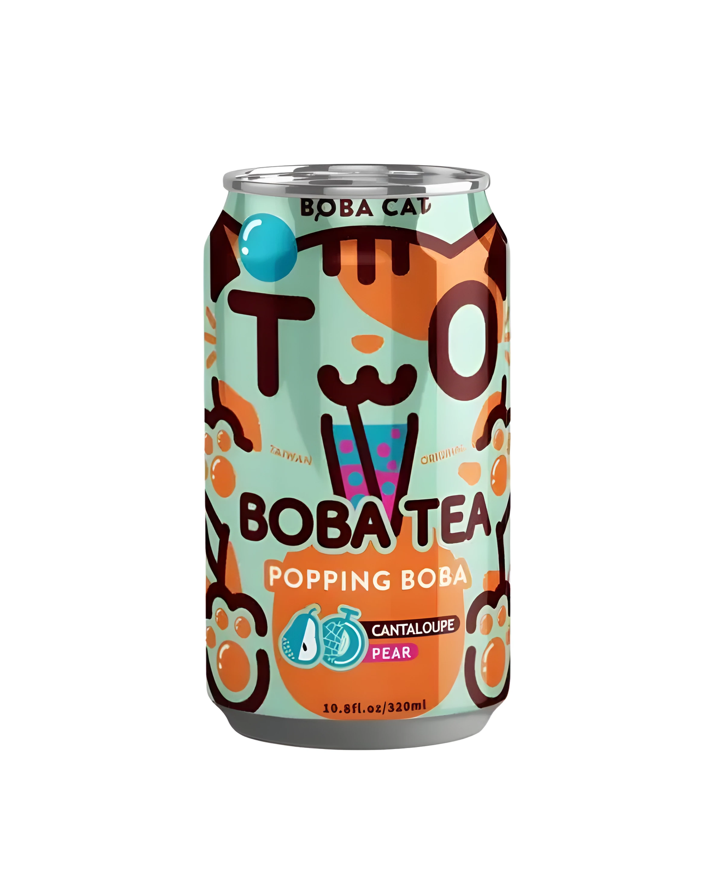 BEVER BOBA CAT 320 ML CANTALOUPE PEAR TEA | 24 x 320ml