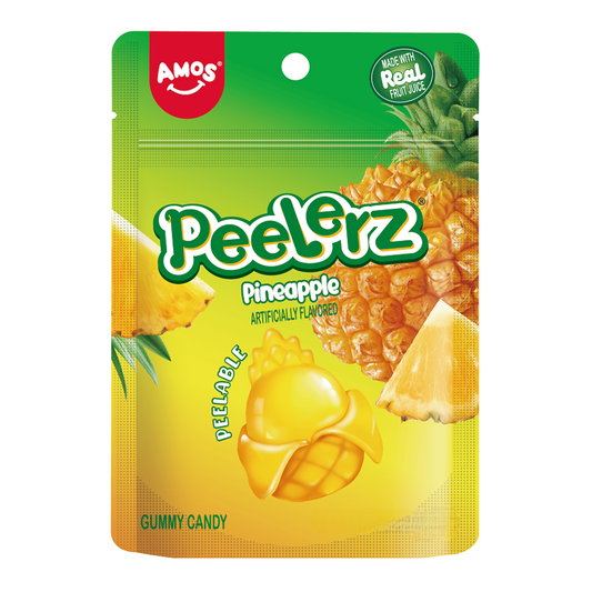 CANDY AMOS 65 GR PEELERZ GUMMY PINEAPPLE | 24 x 65g