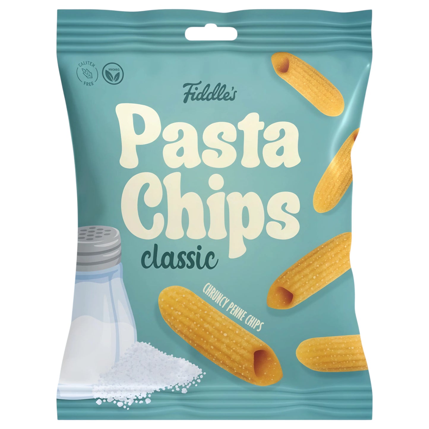 SNACK FIDDLES 80 GR PASTA CHIPS SALTED | 10 x 80g