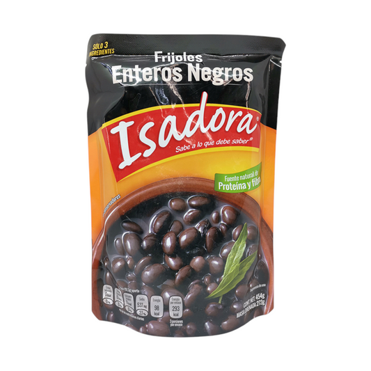 FRIJO ISADORA 454 GR FRIJOLES NEGROS ENTEROS POUCH | 12 x 454g