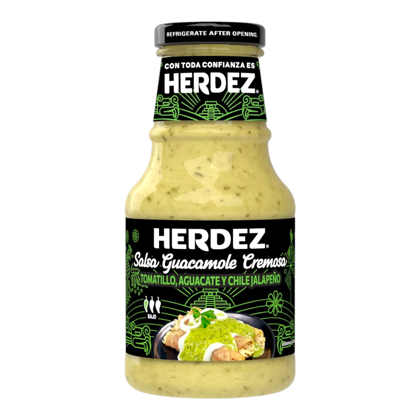 SALSA HERDEZ 240 GR SALSA GUACAMOLE CREMOSA GLASS (EU) | 6 x 240g