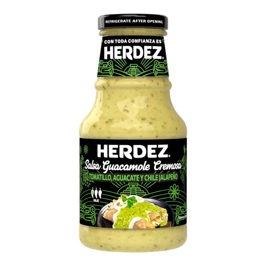 SALSA HERDEZ 240 GR SALSA GUACAMOLE CREMOSA GLASS (EU) | 6 x 240g