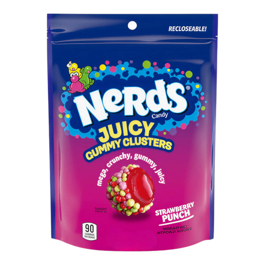CANDY NERDS 128 GR GUMMY CLUSTERS JUICED | 12 x 128g