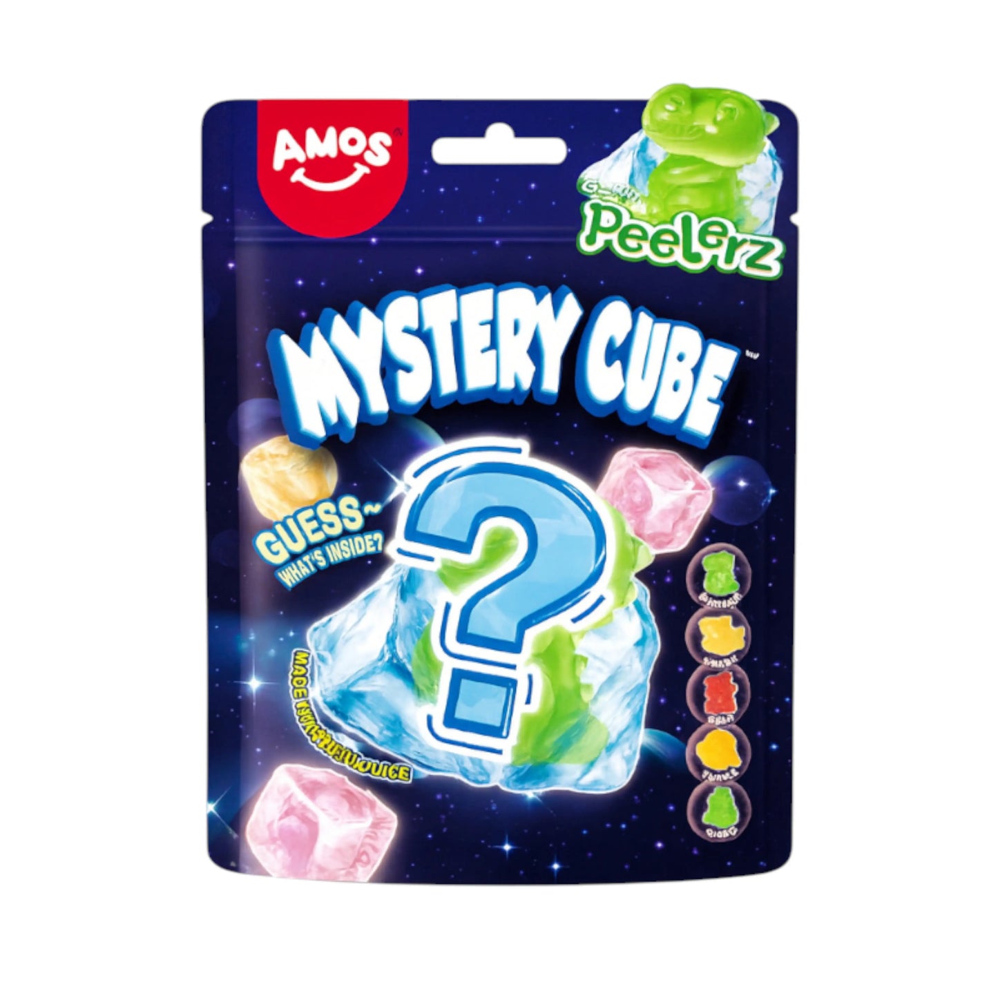 CANDY AMOS 65 GR PEELERZ GUMMY MYSTERY CUBE | 24 x 65g