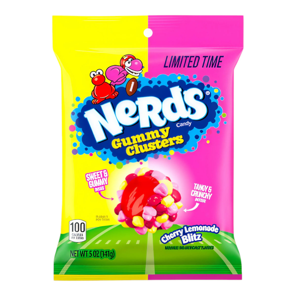 CANDY NERDS 142 GR GUMMY CLUSTERS CHERRY LEMONADE | 12 x 142g