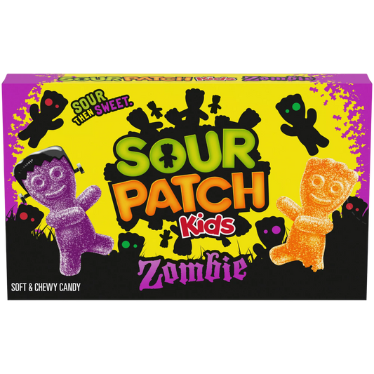 CANDY SOUR PATCH KIDS 99 GR ZOMBIE THEATER BOX HALLOWEEN | 12 x 99g