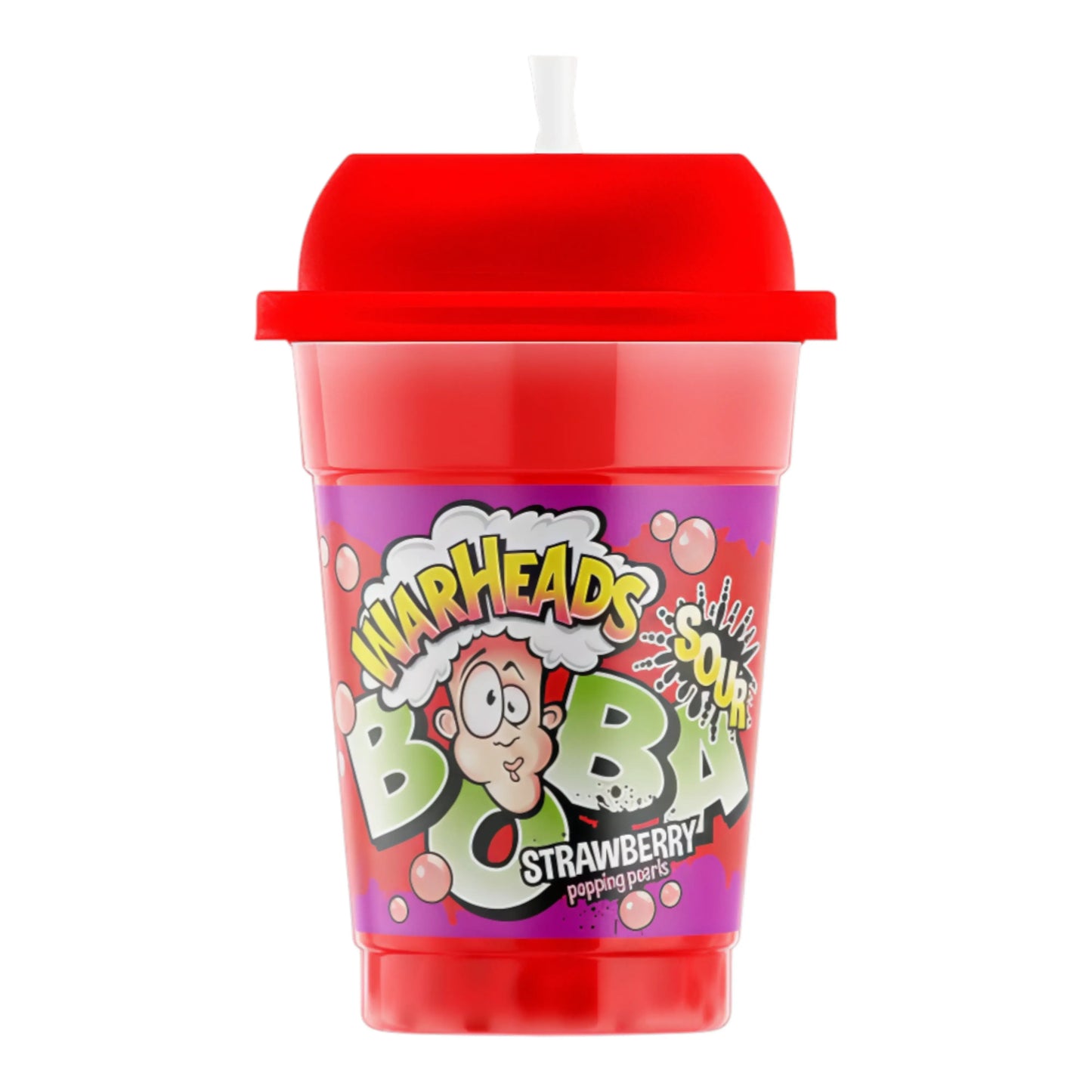BEVER WARHEADS 400 ML BOBA SOUR STRAWBERRY | 28 x 400ml