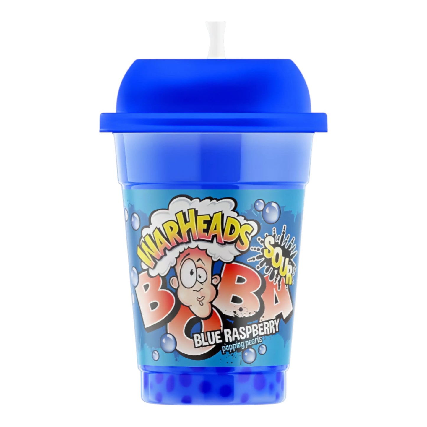 BEVER WARHEADS 400 ML BOBA SOUR BLUE RASPBERRY (12 UN) | 12 x 400ml