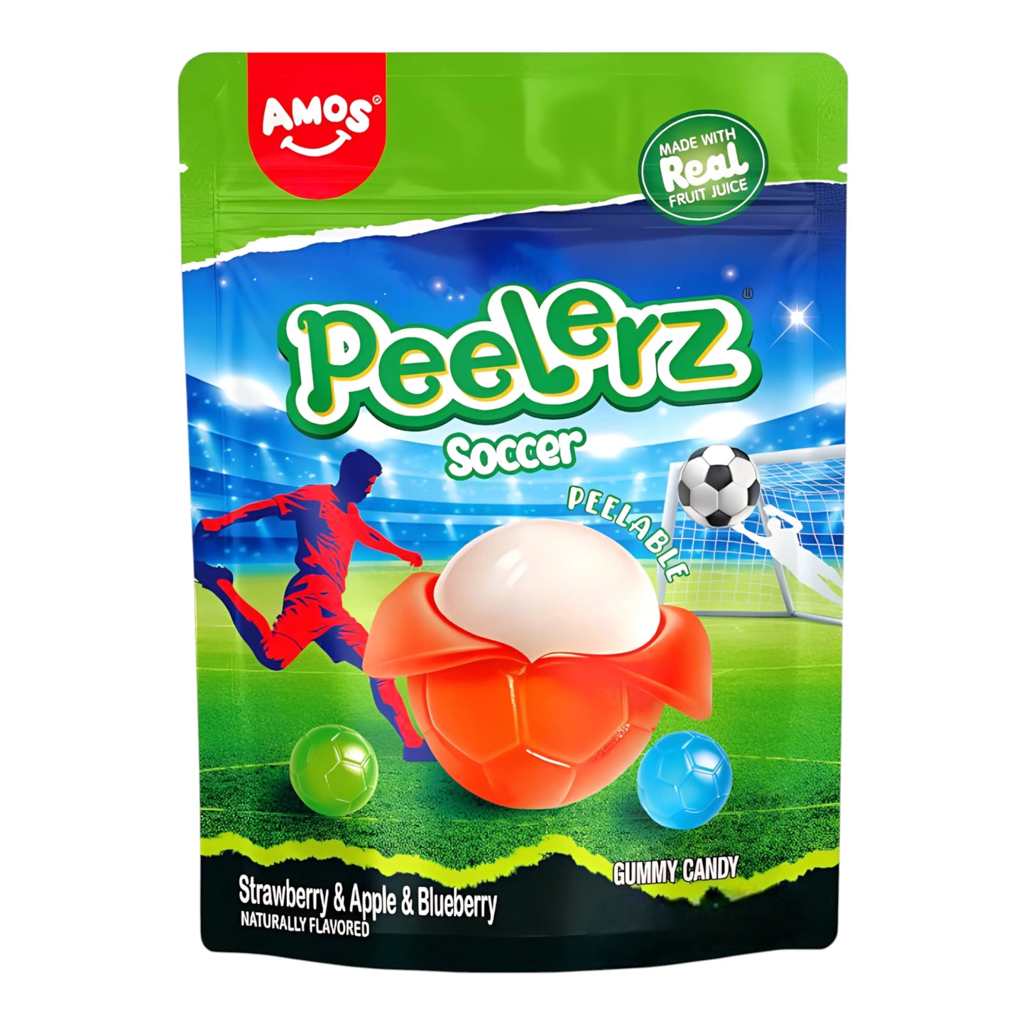CANDY AMOS 65 GR PEELERZ SOCCER | 24 x 65g